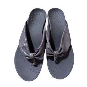 Vionic Womens Atlantic Arabella Wedge Sandals‎ Thong Slip On Lavender Size 10